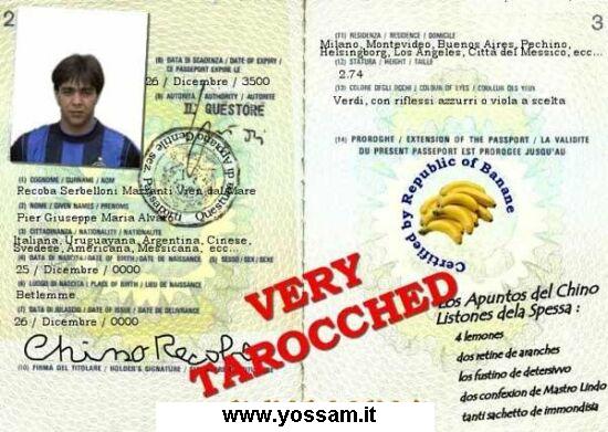 Passaporto Recoba