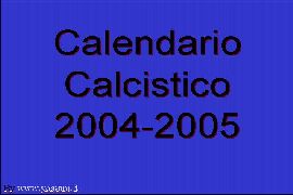 Calendario Calcistico 2004 2005